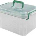 First Aid Kit Container, Clear Organizer Box, Medicine Storage Organizer