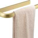 BESy Brass Hand Towel Bar for Bathroom Brushed Gold, Rustproof Wall Mounted Towel Rack Hanger Bathroom Hardware Accessories Towel Holder 12 Inch