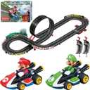 Carrera GO Electric Powered Slot Car Racing Kids Toy Race Track Set 1:43 Scale, Mario Kart