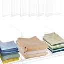 ANIRUDH Acrylic Shelf Dividers for Closet-Organization - Purse Organization for Closet Shelf,for Direct Wall Mount Closet Shelf,Suitable for Bedroom,Office,Pantry,Garage Easy Clip,No Tool(6Pack)