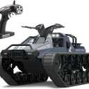 Mostop Remote Control Crawler High Speed Tank Off-Road 4WD RC Car 2.4 Ghz RC Army Truck 1/12 Drift Tank RC Tank for Kids Adults