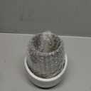 Gusto Nostro White Marble Chiller for Glass and Stainless Steel Tumbler Set of 1 - Freezable Glass Chiller Holder - Cool Set of Chillers and Stemless Metal Tumblers for HomeBar (Silver)