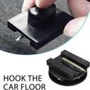 4 PCS Car Carpet Fixing Clips, Plastic Non-Slip Floor Mat Buckle, Interior Floor Mat Safety Non-Slip Fasteners Accessories, Universal for Cars Portable Fixing Device (Black)