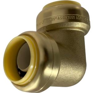 1 Piece XFITTING 1" Push Fit Elbow, Push to Connect, Certified to NSF ANSI61, for Copper, Pex, CPVC