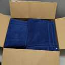 Comfort Spaces Luxury Bath Towel Set - 12 Piece, 4 Large, 4 Hand, 4 Washcloth - 100% Cotton, Quick Dry, Soft, Indigo Navy Blue