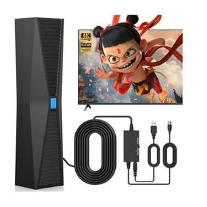 Indoor TV Aerial for Smart TV for remote Reception and All Smart TVs, Digital HD Antenna With Signal Amplifier for Local Channels, Supports 4K 1080p.