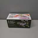 Mueller Pro-Series 10-in-1, 8 Blade Vegetable Chopper, Onion Mincer, Cutter, Dicer, Egg Slicer with Container, French Fry Cutter Potato Slicer, Home Essentials, Salad Chopper White Sand/Green