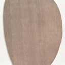 Restoration and Renovation Modern Oval Shape Wool Rug - Irregular Shaped with Soft and Cozy Texture - Ideal for Living Room, Bedroom and More (Dusty Taupe, 4x6 Feet)