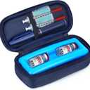 YOUSHARES Insulin Vials Cooler Travel Case - TSA Approved Diabetic Medication Vial Cooling Bag with Protective Ice Brick, Refrigerated Diabetes Supplies Organizer, Small Bottle Carrying Storage