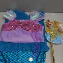 Huutiomys Little Girl Luxury Mermaid Costume Princess Dress for Girls with Accessories Size 110