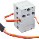 360 Degree Servo Dual Output Axles High Density 2kg Torque Servo Compatible with Standard Building Blocks for microbit/Arduino/Single Board Control