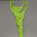 FreeNFond Christmas Gag Gift Reindeer Mankini Men Thong Underwear with Bells for White Elephant Exchange Gifts Valentine's, Lightgreen 