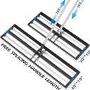 SporGain Lawn Leveling Rake 40"x10", Lawn Leveler with Aluminum Rollers