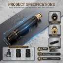 High Pressure Power Washer Nozzle with Connector Set,Direct spray gun,Power Jet Water with Three Spray Modes, Multi Function Watering Sprayer for Cleaning Yard Pets Car (1 PCS)