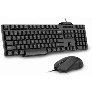 Wired Keyboard and Mouse Combo, Gofreetech Full-Size Keyboard and Mouse Combo with Optical Wired Mouse, USB Plug-and-Play, Compatible with Windows Mac OS Laptop/Desktop/PC