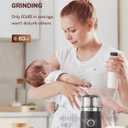 SHARDOR Electric Super Silent Blade Coffee Grinder, Timed Grind Control Rotary Knob, Adjustable Coarse to Fine for Coffee Beans, Spices & Herbs, with 1 Removable Stainless Steel Bowl,Light Gray