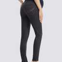 AFITNE Women's Maternity Jeans Over The Belly Stretchy Pull On High Waist Skinny Pregnancy Denim Pants with Pockets 28/30 (S)