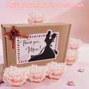 Mom Gifts: Mothers Day Candle Set Scented Aromatherapy 6-Pack - Soy Wax Carnation Shaped Candles in a Thank You, Mom Box - Great Gift on Mothers Day, Birthdays, and Christmas (Pink)