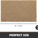 Door Mat Indoor Doormat, Brown Entryway Rug Door Mats Non-Slip Rubber Backing,Heavy Duty Low-Profile Entrance Rugs, Absorbent Resist Dirt Doormats Floor Door mat for Entryway,32"x48"