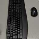 Wireless Keyboard and Mouse Combo, EDJO 2.4G Full-Sized Ergonomic Computer Keyboard with Wrist Rest and 3 Level DPI Adjustable Wireless Mouse for Windows, Mac OS Desktop/Laptop/PC (Black)