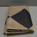 Collive Checkered Easy Jute Outdoor Runner Rug, 2 x 6 Washable Runners for Hallways Woven Farmhouse Kitchen Runner Rug Non Slip, Geometric Diamond Indoor Outdoors Carpet for Porch Entryway Backyard (Black/Checkerboard)