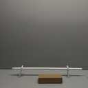 Stockton 26-48 Inch Adjustable Curtain Rod Set, 5/8 Inch Diameter in Antique White