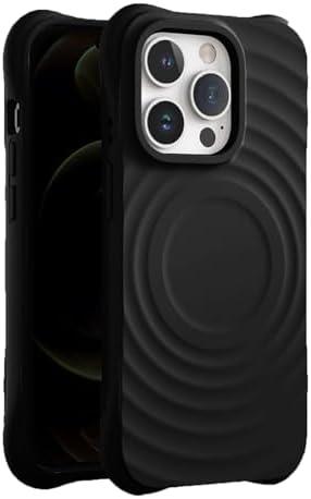 YASHUNJIA-Case for iPhone 16 Pro Max/16/16 Pro/16 Plus, Anti-Slip Pattern, Compatible with Wireless Charging Reinforced Corners Shockproof Phone (16,Black)