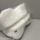 JOLLYVOGUE Cervical Neck Pillow for Pain Relief Memory Foam Side Sleeper Pillow with Cooling Pillowcase, Ergonomic Design for Back Stomach Sleepers, Medium, Grey