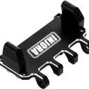 INJORA Adjustable Servo Mount CNC Aluminum for Axial SCX24 1/24 RC Crawler Upgrade (Black)