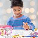 2 x PARSUP 30-Pack DIY Valentine Coloring Card Kit - Watercolor Paint Set + Brushes | Classroom Valentine Exchange Gifts, Kids Paint Party Favors, Valentines Crafts for School