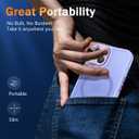 WRJ Magnetic Case for iPhone 13,iPhone 14 Case with Screen Protector, Magnetic Translucent [Compatible with Magsafe] Slim Anti-Fingerprints Shockproof Protective Cover for Women Men-Light Purple