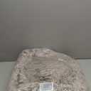 JOLLYVOGUE Calming Dog Bed Medium Size Dog, Anti-Anxiety Donut Medium Pet Bed, 27 inches Fluffy Faux Fur Round Cat Bed (Smoke Brown)