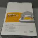 QPAU Inflatable Toddler Travel Bed with Tent, Baby Crib Tent, Portable Kids Air Mattress with Safety Bumpers, Ideal for Home, Grandma's, Camping, Traveling (Grey)