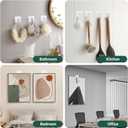 Picture Hangers Without Nails, Adhesive Wall Hooks for Bathroom,Bedroom and OfficePicture Hanging Hooks 13 lbs Load Max 20 Packs