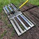 Rocklin Lawn Leveling Rake | Levelawn Tool | Level Soil or Dirt Ground Surfaces Easily | 30 x 10 Ground Plate | 78 Extra Long Handle | Stainless Steel