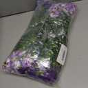 INQCMY Fake Artificial Pansy Flowers for Outdoor, Faux Silk Pansies Flower 12 Pcs Spring Summer Decoration, UV Resistant Fake Plants for Outside Planter Porch Yard Patio Home Decor(Double Purple)