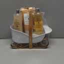 Gift Baskets for Women, Body & Earth Gift Set with Jasmine & Honey Scent Includes Bubble Bath, Hand Cream, Holiday Gift Baskets, Bath and Body Gift Sets for Women, Happy New Year Gifts