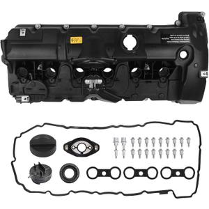 Autoround Engine Valve Cover Fit for BMW 2007-2013 - X5, X3, Z4, 128i, 130i, 323i, 328i, 328i xDrive, 328xi, 525i, 528i, 528i xDrive, 528xi, 530i, 2.5L 3.0L L6, Replace# 11127552281