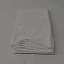 Zobesta White Linen Table Cloth Cotton Linen White Tablecloth for Rectangle Tables, Heavy Weight Washable Farmhouse Soft Boho Tablecloth for Kitchen & Table Linens (White, 53 x 86 Inch)