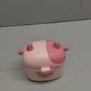 NCVI Baby Formula Dispenser On The Go, Formula Container To Go, Formula Holder for Travel, Outdoor Picnic with Baby Infant, Portable Container for Milk Powder, Snacks, Candy, Fruits (Pink)