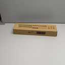 Utoplike Bamboo Drawer Dividers Large, 4'' High Adjustable Kitchen Drawer Organizers for Clothing, Spring Loaded, Works in Bathroom, Bedroom, Dresser, Desk, 4 pcs (Natural)