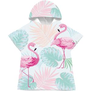 Quick Dry Surf Poncho Changing Towel Robe Hoodie for Kids,Swimming Beach Surfing Diving Home Hot Springs BathingKid-S