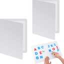 Motipuns 2 Pcs Folding Magnetic Dry Erase Activity Boards Foldable Magnetic Board Dry Erase Learning Project Scrum Folding Whiteboard for Students School Classroom