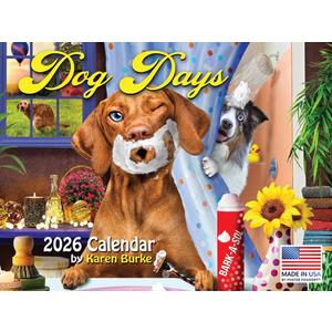 Dog Calendar by Karen Burke 2026 Monthly Wall Calender 12 Month Dogs Gifts | American Made In The USA
