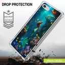 ZHONGWEI Clear Phone Case Compatible with iPhone SE/7/8 with Mermaid-AB0 - Sleek Protection with Style and Durability for Any Smartphone Model.