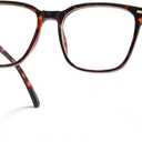 Oversized Square Blue Light Blocking Glasses for Women Men, Anti-Fatigue Computer Monitor Glasses Reduce Eye Strain