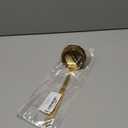 Gold Ladle, Berglander Stainless Steel Kitchen Ladle With Titainium Gold Plating, Soup Ladle, Cooking Ladle, Metal Soup Spoon For Cooking, Dishwasher Safe, Easy to Clean