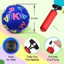 Dilabnba 3PCS Mini Soccer Balls, Soft and Safe Football Toys for Kids Toddlers, Indoor Outdoor Sport Colorful Ball Set Gifts for Girls Boys (Blue Green Orange)