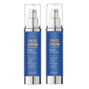 Face Cream for Men, 6 Benefits in One Easy Step, Alleviates Eye Bags, Removes Dark Spots, Reduces Wrinkles, Soothes Skin After Shaving, Face Moisturizes, Skin Nourishes Deeply - 2 Pack, BBD: 04/06/2028