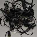 Flickering Flame String Lights Outdoor - C9 Pathway Flicker Fire Light Strand Plug in - Blood Twinkle Flames Light Bulbs for Fireplace Walkway - Halloween Decorations Twinkling Orange Bulb Lights (Clear-red)